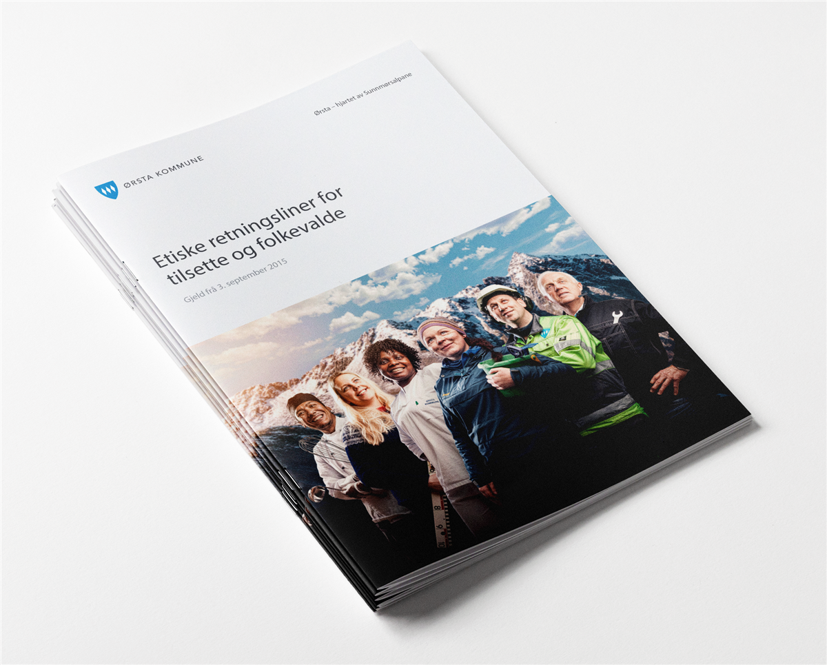 Mockup av strategiheftet - Klikk for stort bilete